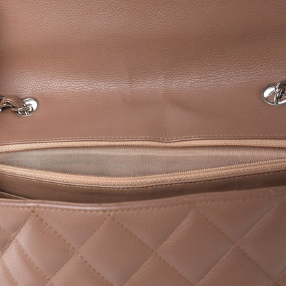 Chanel Caviar Quilted Jumbo Single Flap Dark Beige 7 of 7