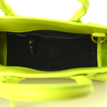 Saint Laurent Calfskin Nano Sac De Jour Neon Yellow 5 of 9