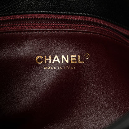 Chanel Shiny Goatskin Diagonal Quilted Small Flap Black 6 of 10