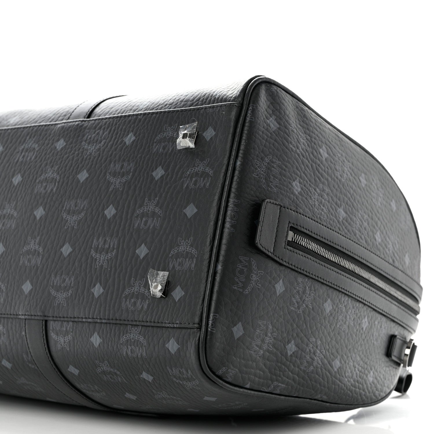 MCM Visetos Ottomar Weekender Duffle Bag Black 10 of 10