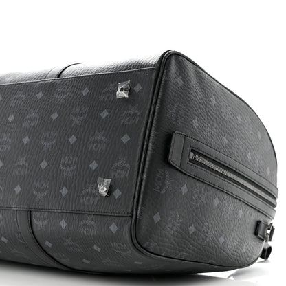 MCM Visetos Ottomar Weekender Duffle Bag Black 10 of 10