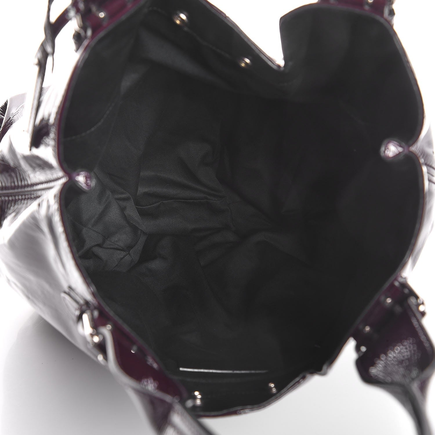 Alexander McQueen Patent Faithful Tote Purple 5 of 7