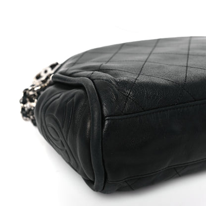 Chanel Lambskin Stitched Medium Ultimate Soft Tote Black 8 of 9