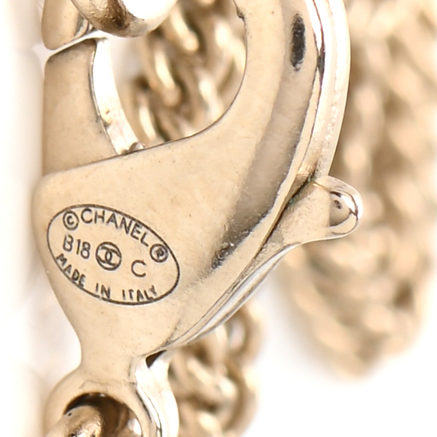 Chanel Metal CC Drop Necklace Gold 5 of 7