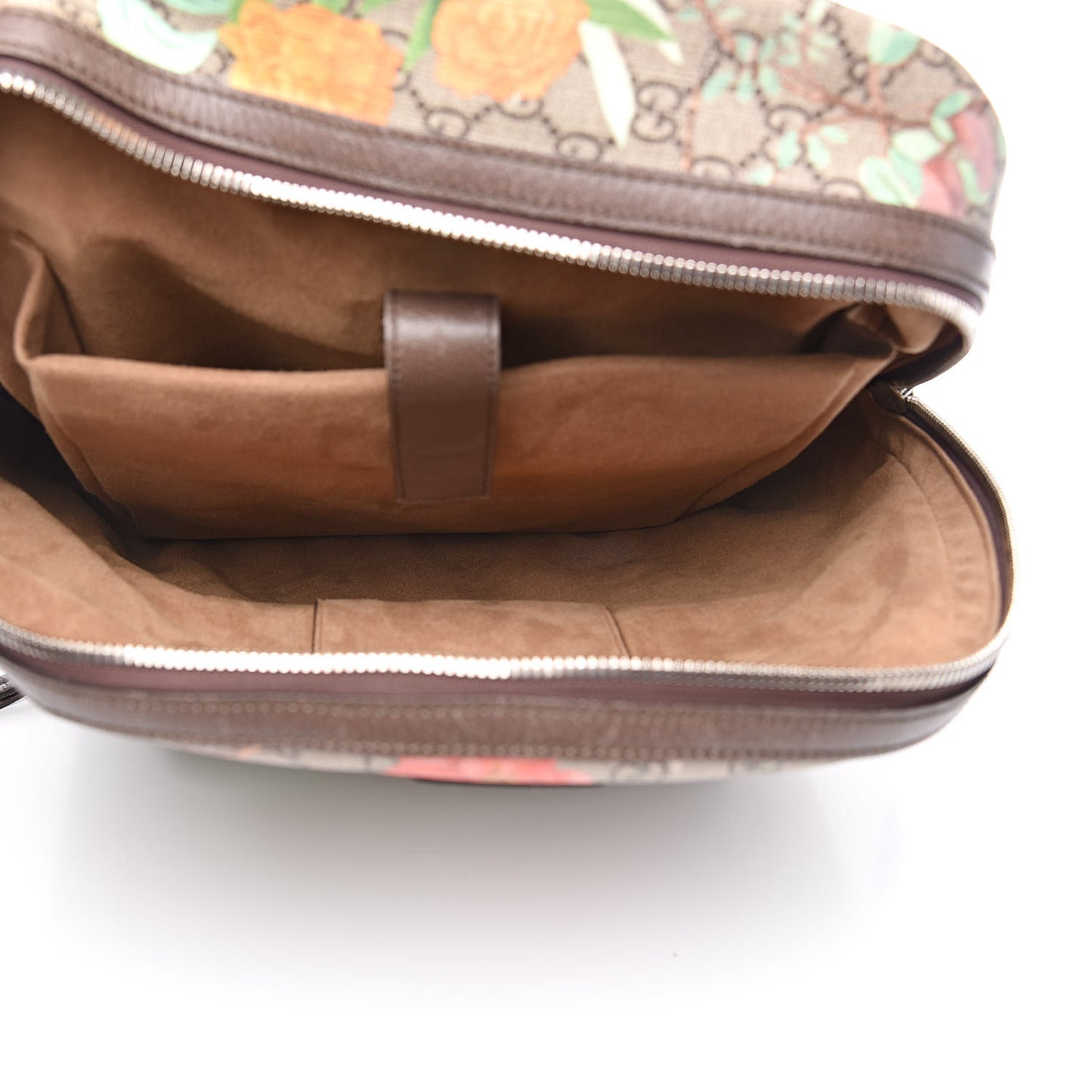 GG Supreme Monogram Tian Web Small Day Backpack Beige Multicolor New Acero