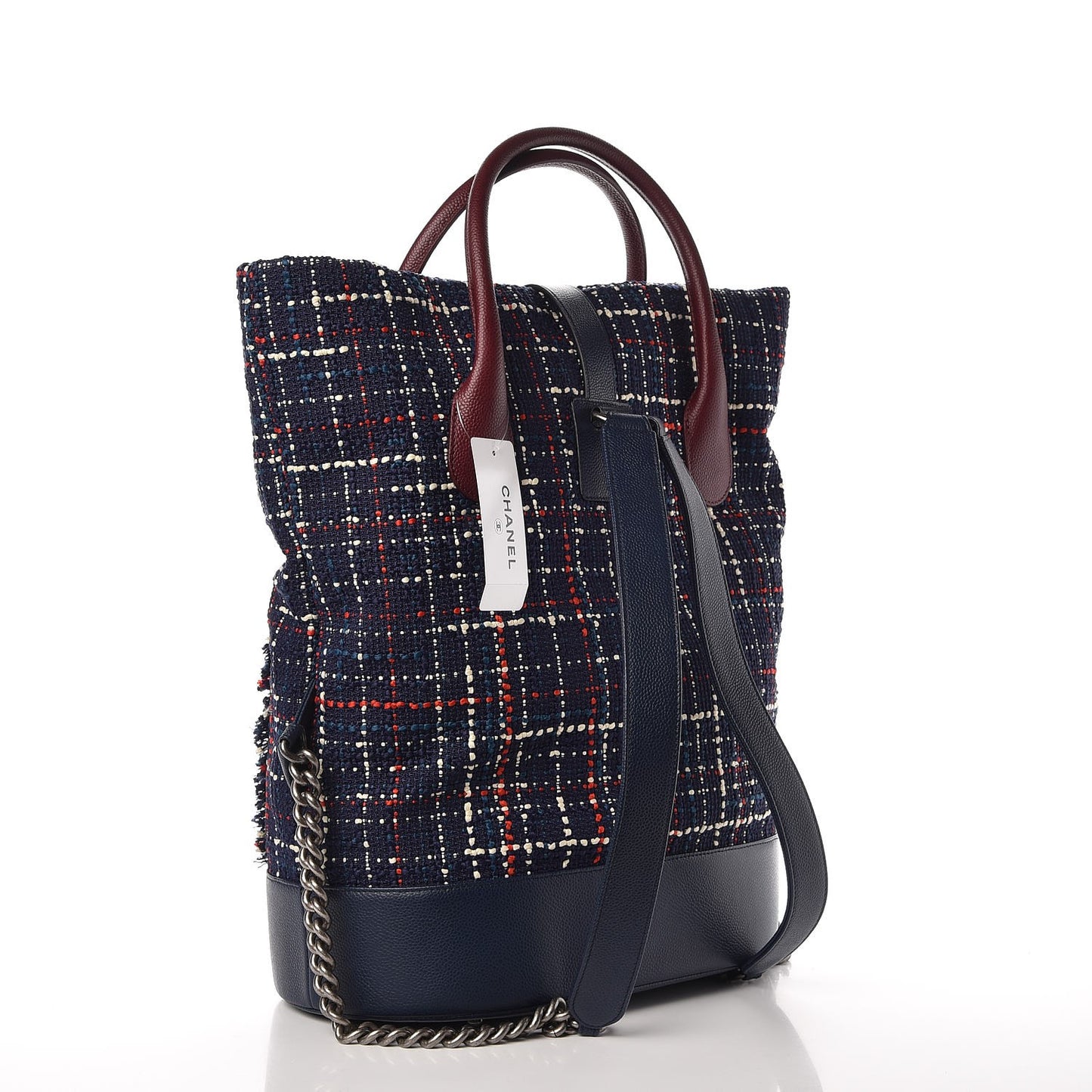 Tweed Crest Trip Backpack Navy Burgundy