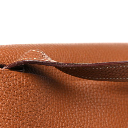 Hermes Taurillon Clemence Halzan 31 Gold 11 of 12