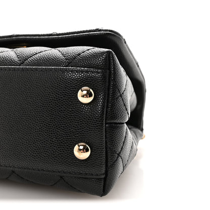 Chanel Caviar Quilted Extra Mini Coco Handle Flap Black 10 of 10