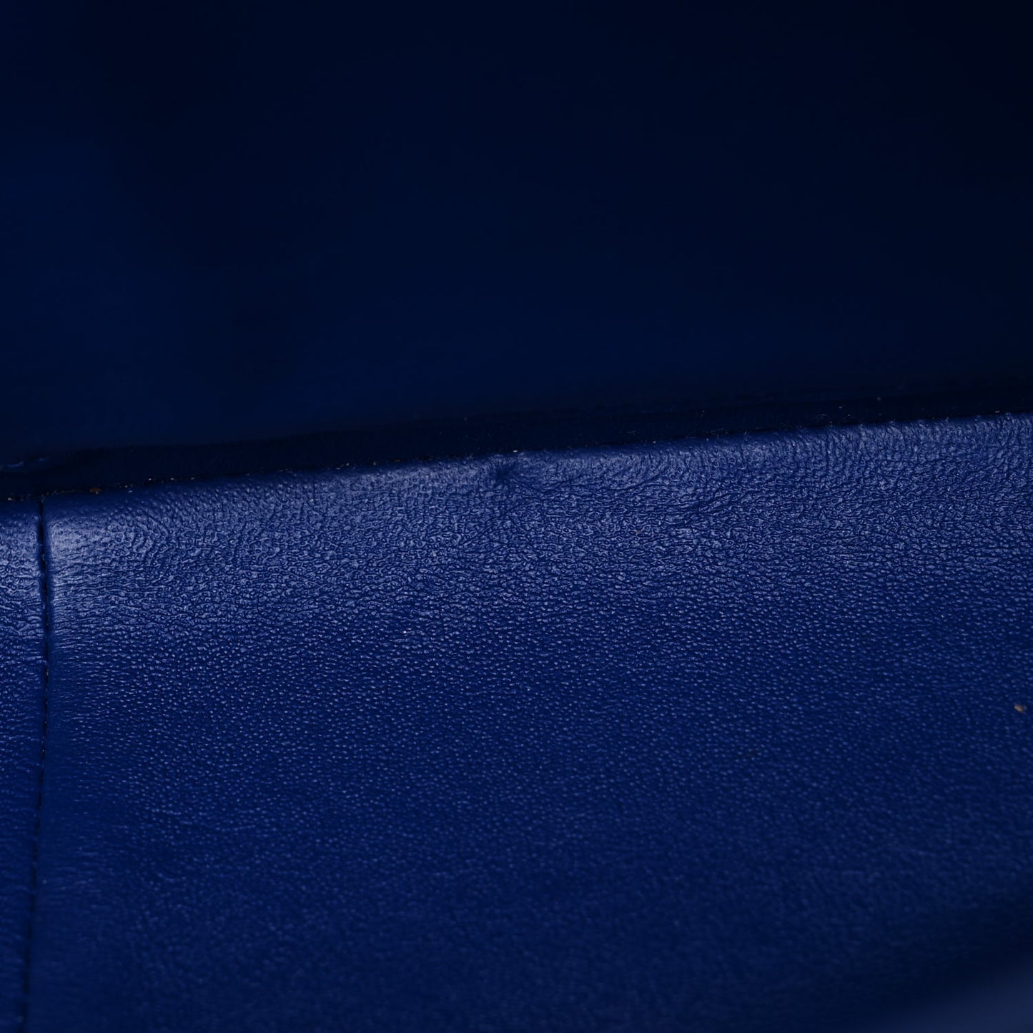 Lambskin Quilted Jumbo Double Flap Blue
