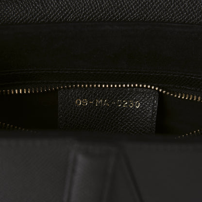 Christian Dior Grained Calfskin Saddle Bag Black 10 of 11