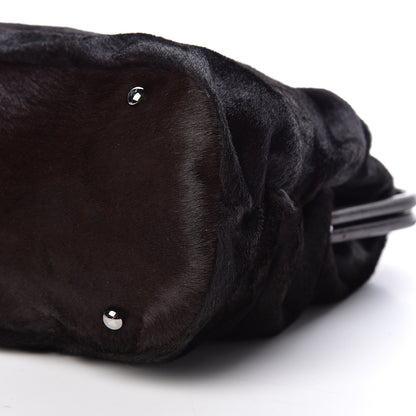 Chanel Pony Hair Sharpei Frame Tote Dark Brown 9 of 13