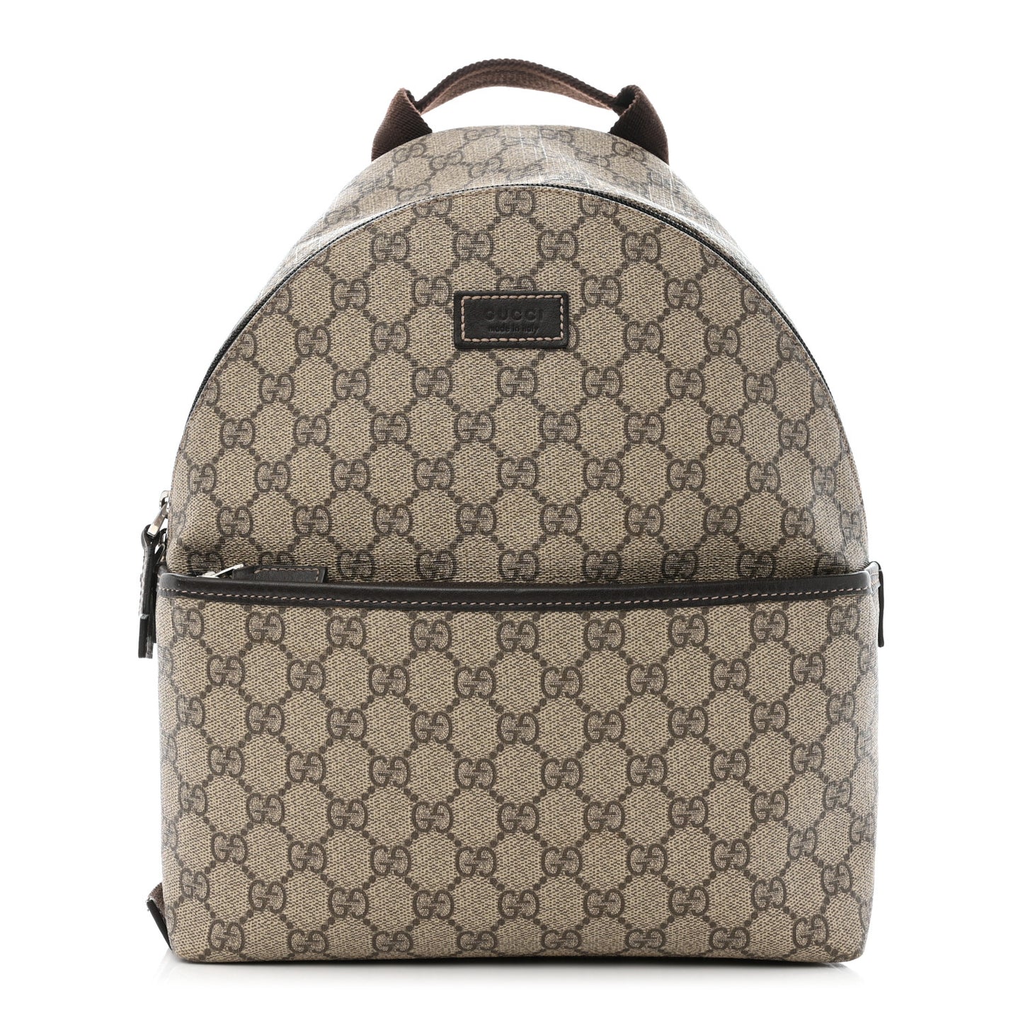 GG Supreme Monogram Margaux Calfskin Childrens Day Backpack Beige Ebony Cocoa Dark Chocolate