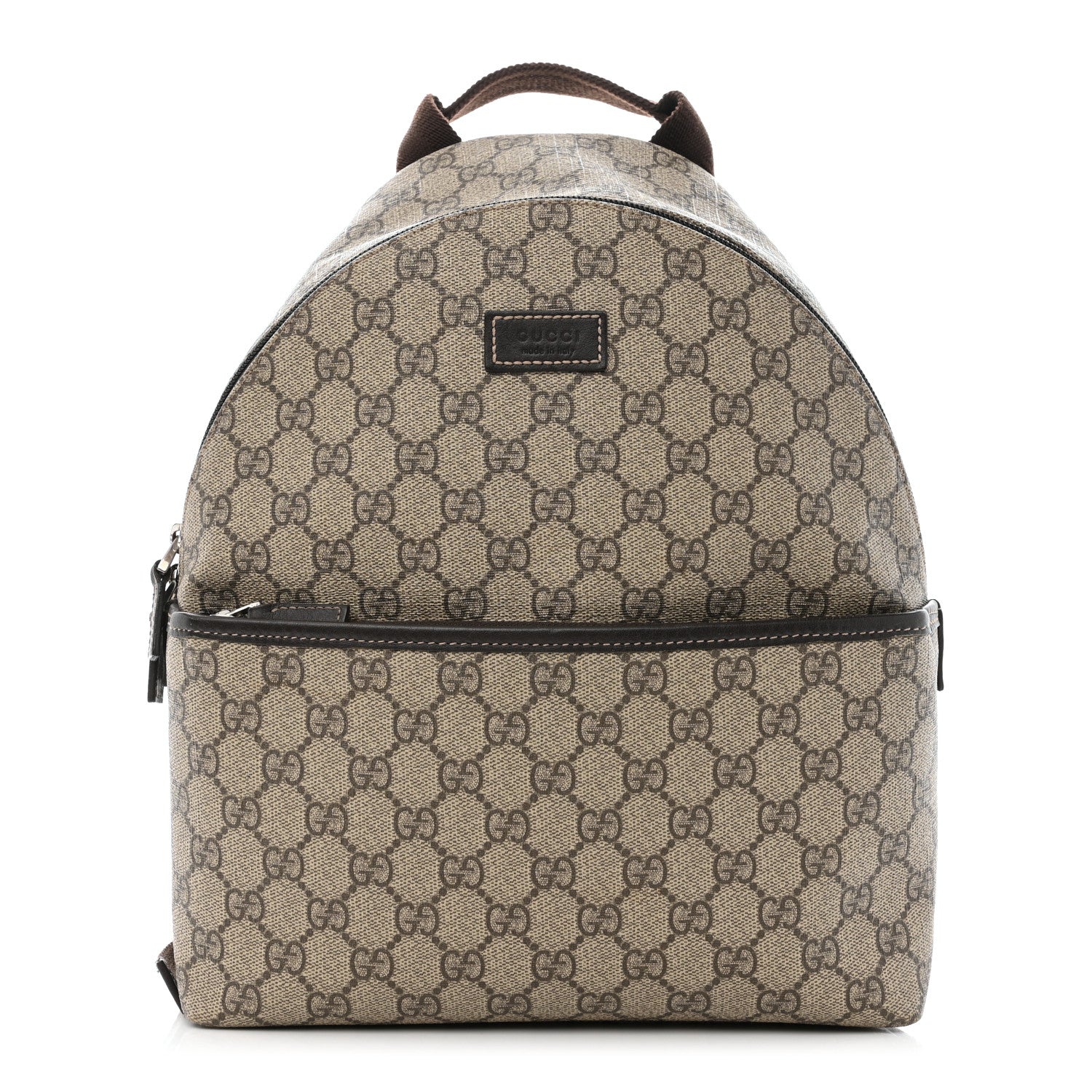 Gucci GG Supreme Monogram Margaux Calfskin Childrens Day Backpack Beige Ebony Cocoa Dark Chocolate 1 of 8