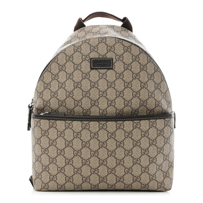 Gucci GG Supreme Monogram Margaux Calfskin Childrens Day Backpack Beige Ebony Cocoa Dark Chocolate 1 of 8