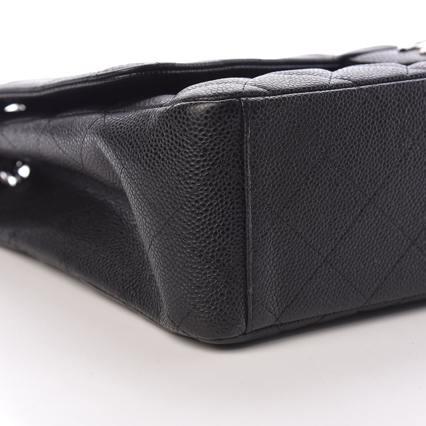 Caviar Quilted Maxi Single Flap Black