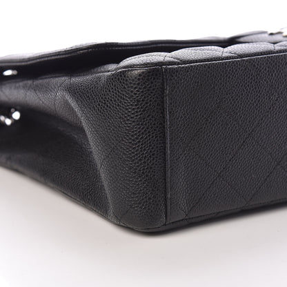 Chanel Caviar Quilted Maxi Single Flap Black 9 of 11