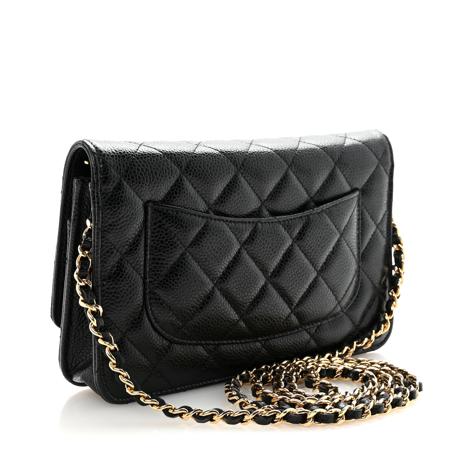 Chanel Caviar Quilted Wallet on Chain WOC Black 3 of 12