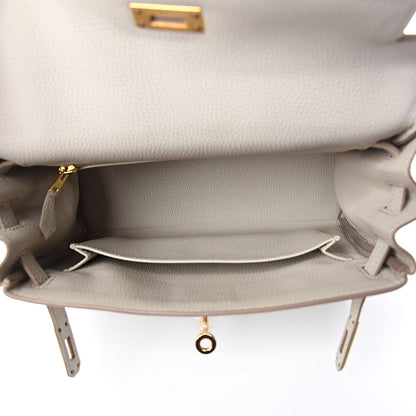 Hermes Togo Kelly Retourne 25 Beton 7 of 39