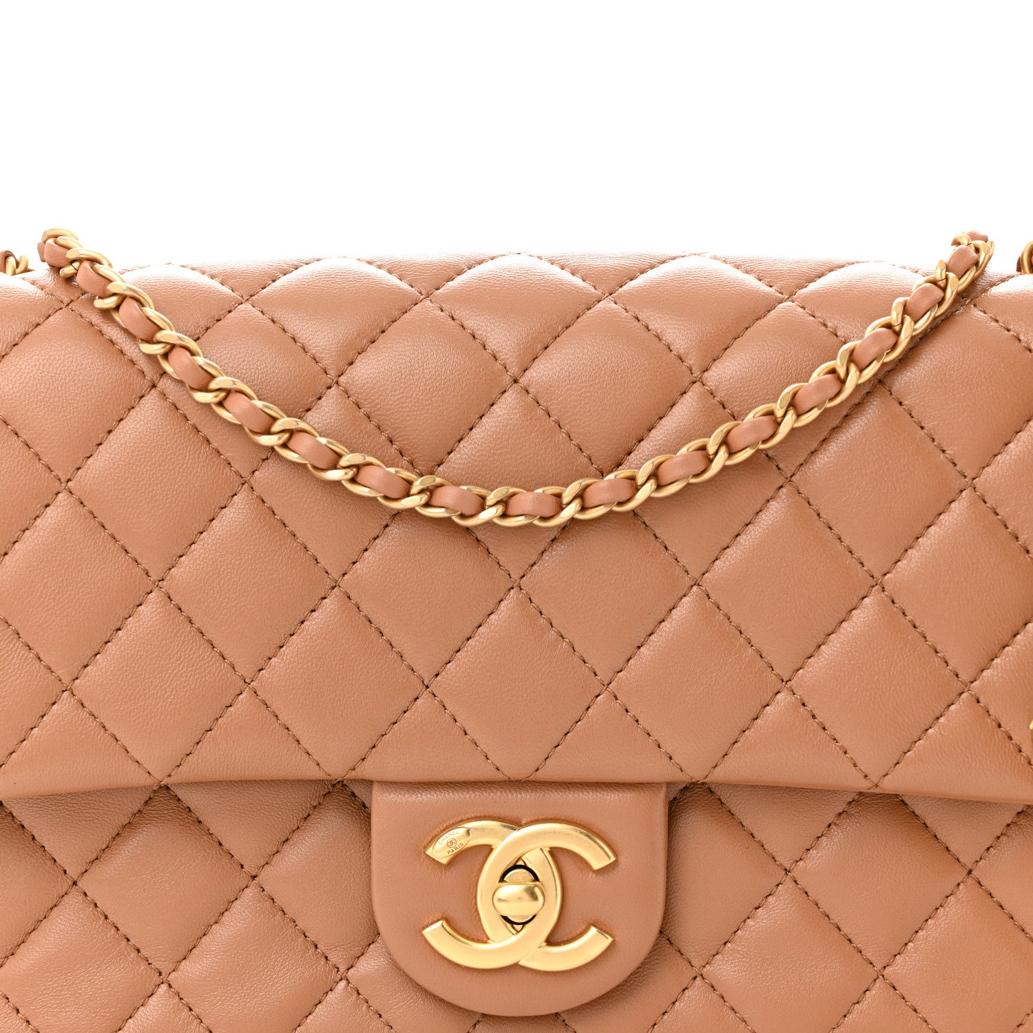 Chanel Lambskin Quilted Small CC Crush Flap Brown 8 of 10