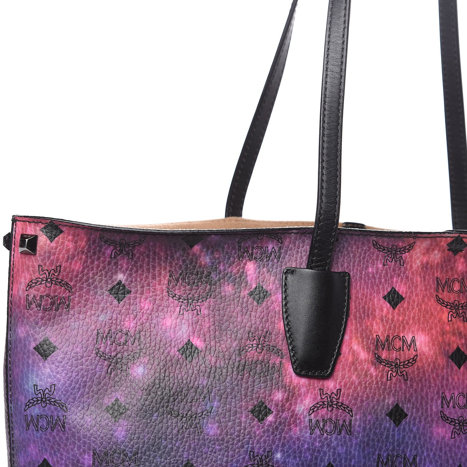 MCM Galaxy Visetos Medium Shopper Tote Multicolor 12 of 17
