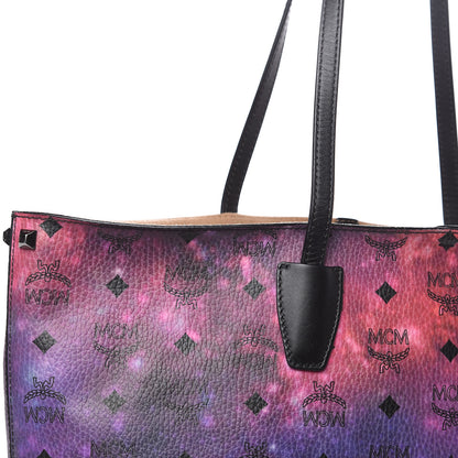 MCM Galaxy Visetos Medium Shopper Tote Multicolor 12 of 17