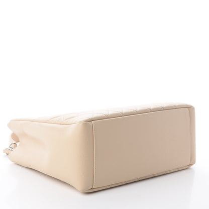 Chanel Caviar Quilted Grand Shopping Tote GST Beige Clair 3 of 9