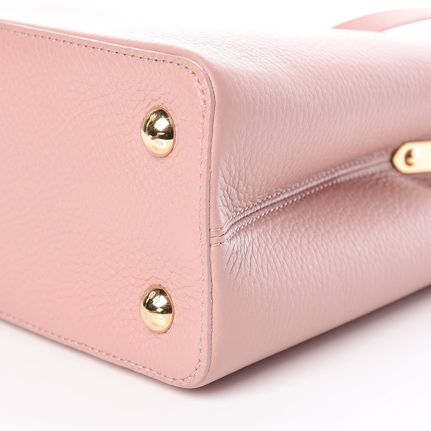 Louis Vuitton Taurillon Embellished Capucines PM Magnolia 10 of 10