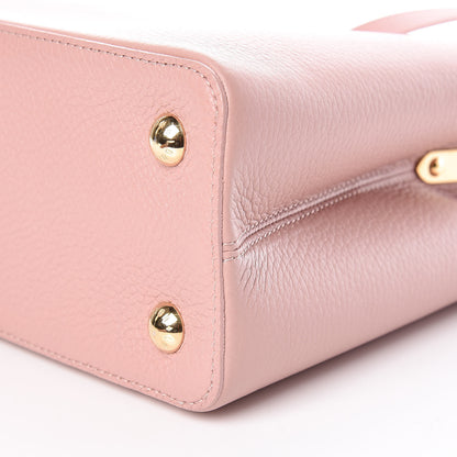 Louis Vuitton Taurillon Embellished Capucines PM Magnolia 10 of 10