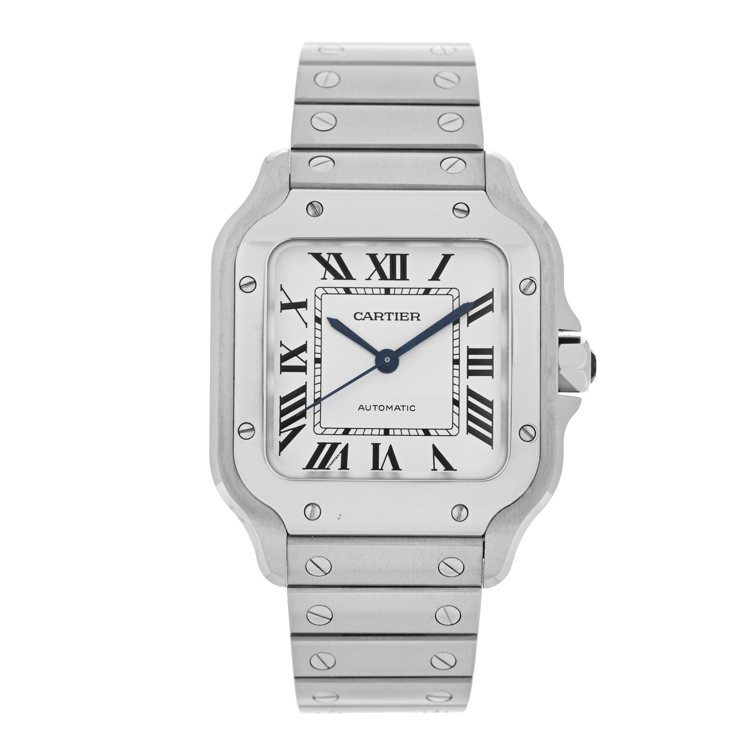Cartier Stainless Steel 35mm Santos de Cartier Automatic Watch 1 of 6