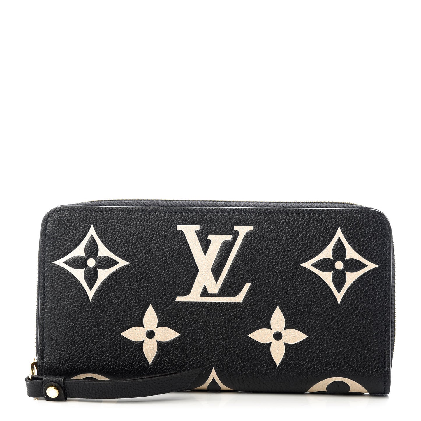Empreinte Monogram Giant Zippy Wallet Black Beige