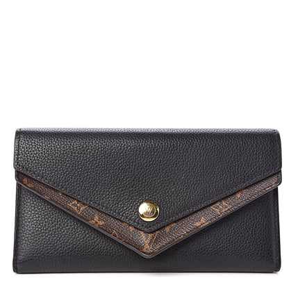 Louis Vuitton Calfskin Double V Wallet Black 1 of 9