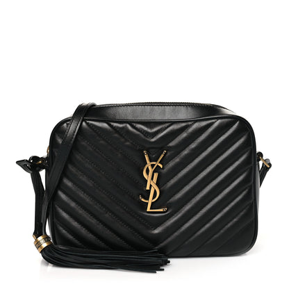 Saint Laurent Calfskin Matelasse Monogram Lou Camera Bag Black 1 of 11