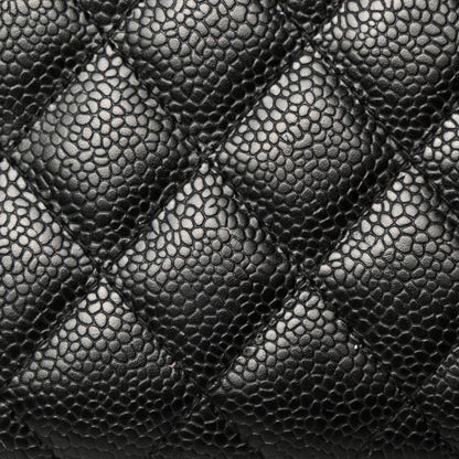 Chanel Caviar Quilted Large Gusset Zip Around Wallet Black 15 of 21