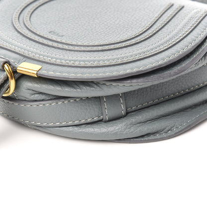 Chloe Calfskin Mini Marcie Round Crossbody Bag Faded Blue 9 of 10