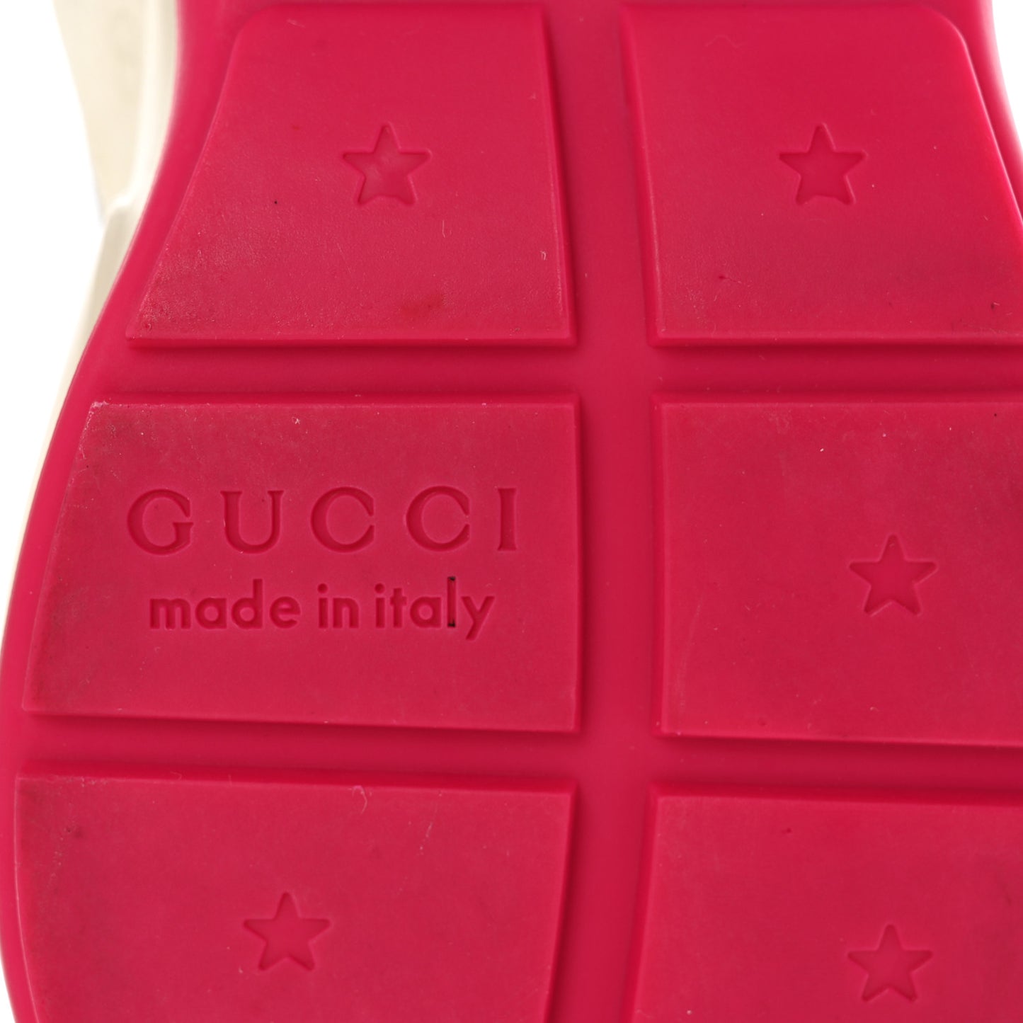 GG Supreme Monogram Mix Monogram Mens Rhyton Sneakers 5.5 London Blue Beige Sun Yellow