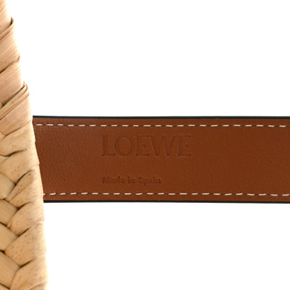Loewe Raffia Basket Tote Bag Natural Tan 5 of 9