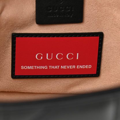 Gucci Calfskin Matelasse Studded Small Pearly GG Marmont Shoulder Bag Black 6 of 10