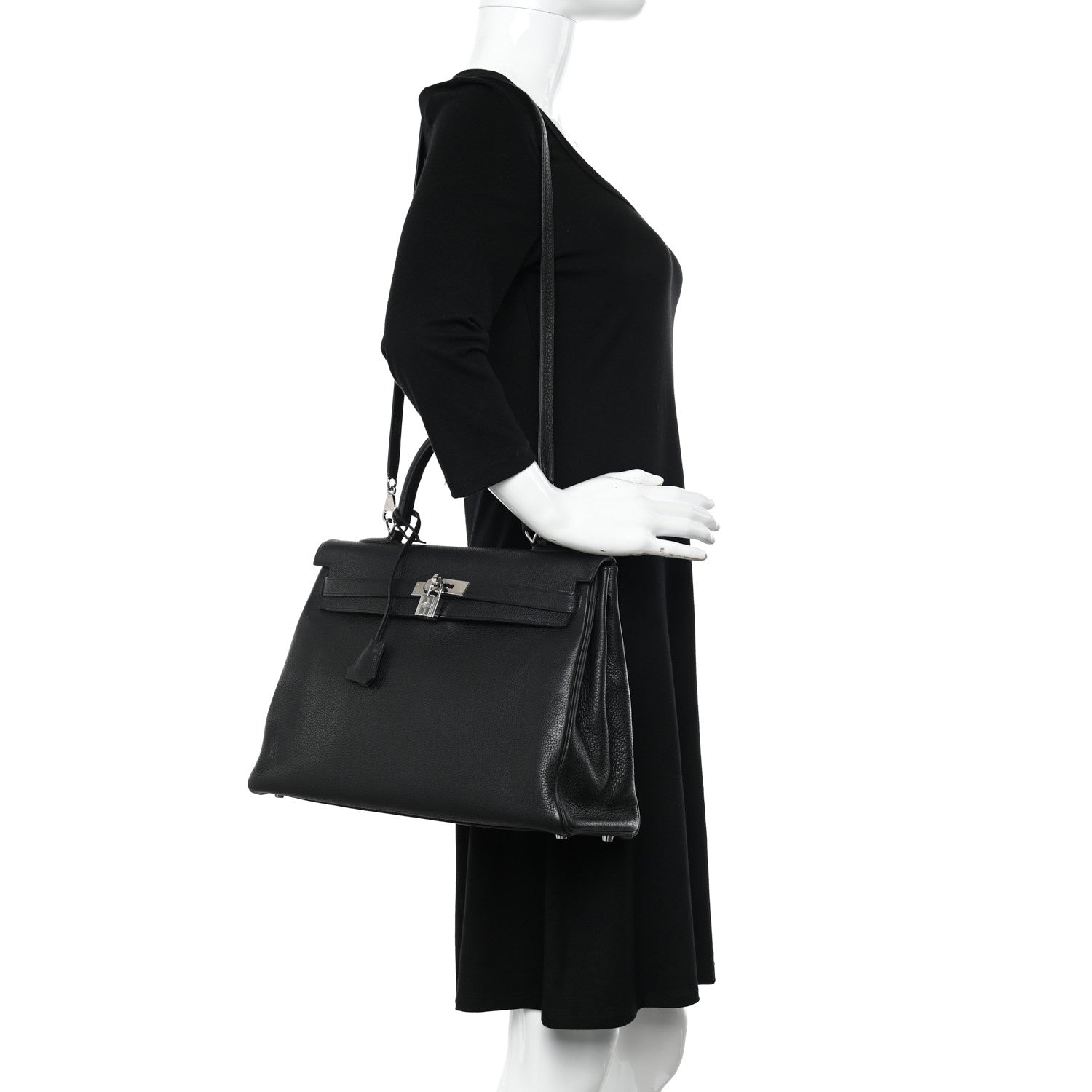 Hermes Togo Kelly Retourne 35 Black 2 of 12