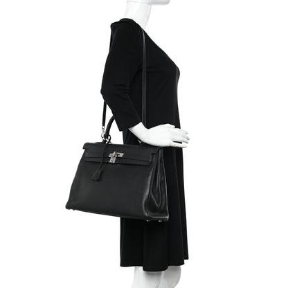 Hermes Togo Kelly Retourne 35 Black 2 of 12