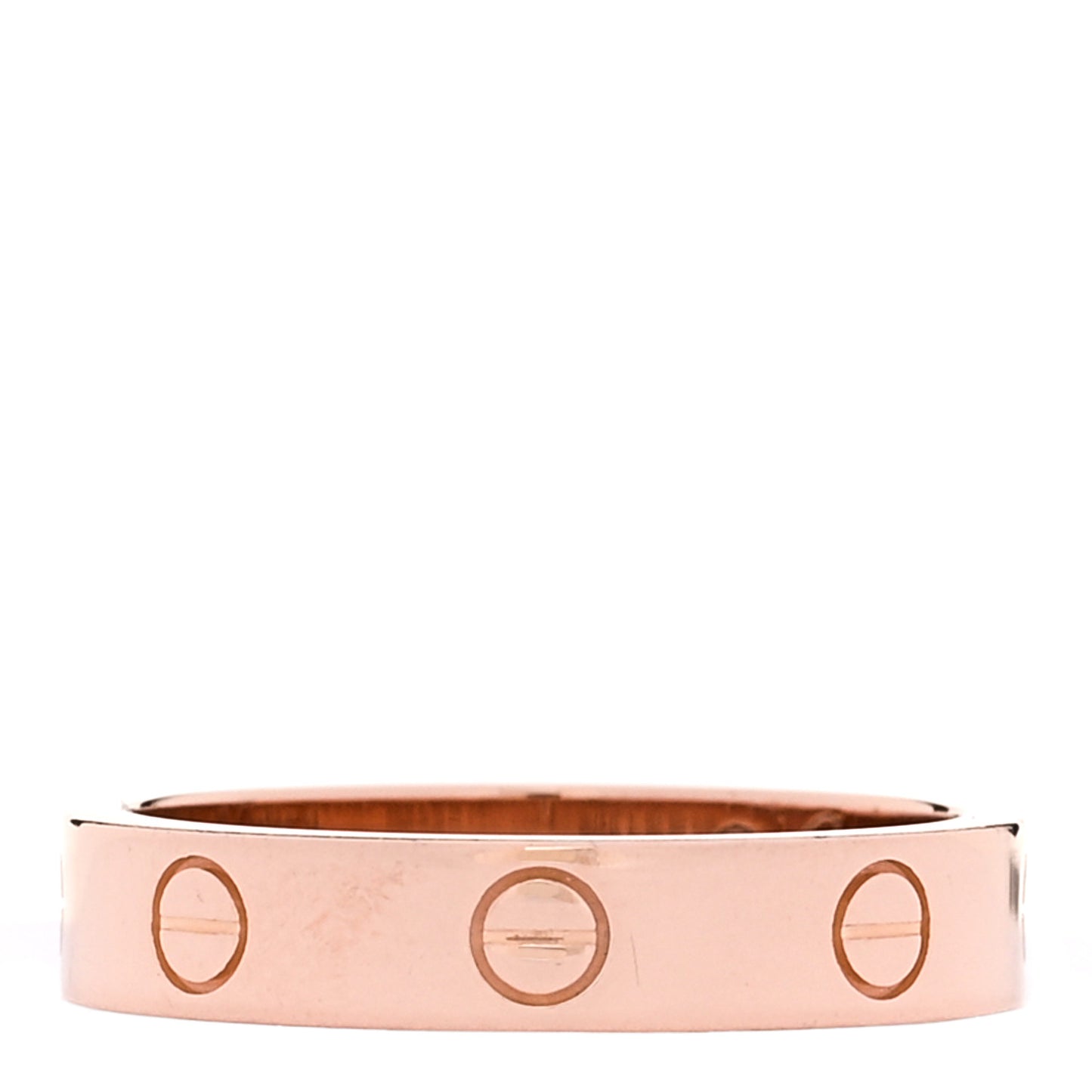 18K Pink Gold Diamond 4mm LOVE Wedding Band Ring 54 6.75