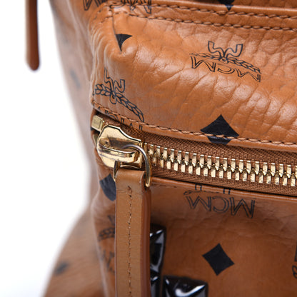 MCM Visetos Studded Medium Stark M Backpack Cognac 10 of 18