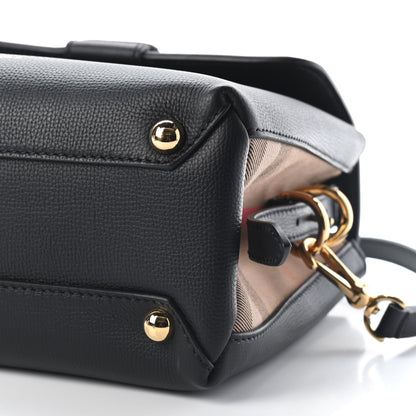 Burberry Derby Calfskin House Check Small Camberley Black 7 of 7