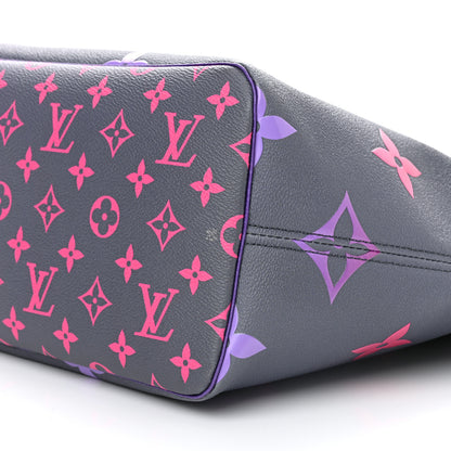 Louis Vuitton Monogram Giant Spring In The City Neverfull MM Midnight Fuchsia 9 of 11