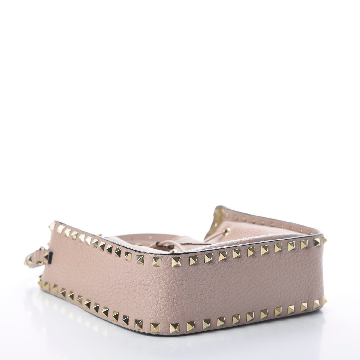 Valentino Garavani Grained Calfskin Rockstud Bucket Bag Poudre 4 of 10