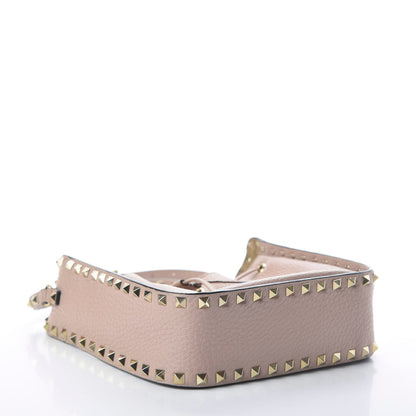 Valentino Garavani Grained Calfskin Rockstud Bucket Bag Poudre 4 of 10