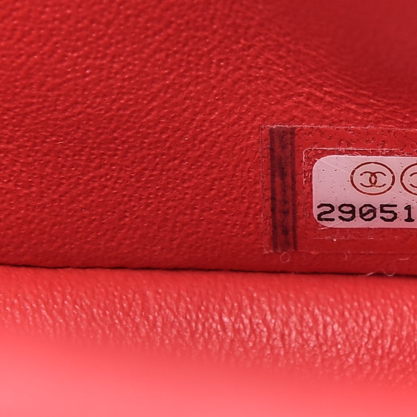 Caviar Quilted Small Double Flap Red