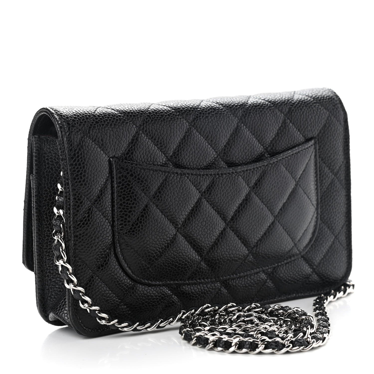 Chanel Caviar Quilted Wallet On Chain WOC Black 3 of 10