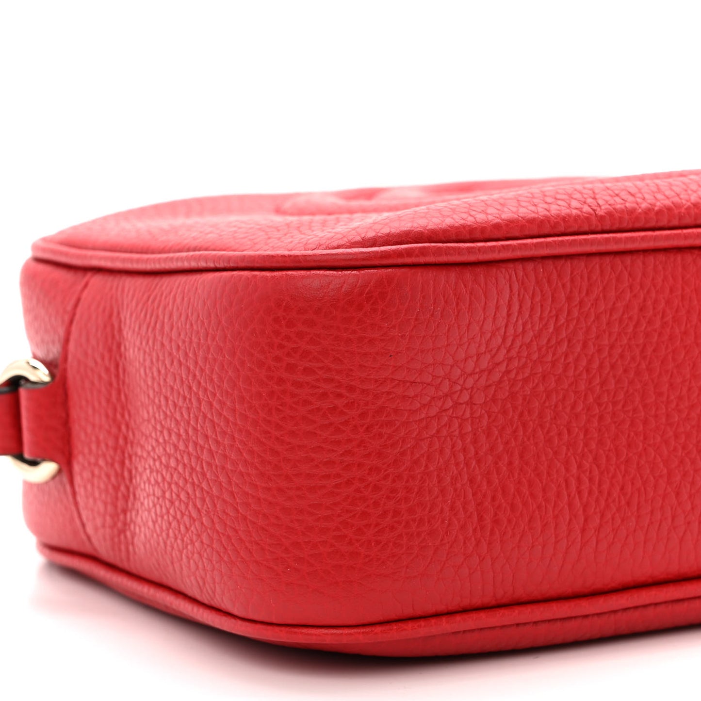 Pebbled Calfskin Small Soho Disco Bag Tabasco Red