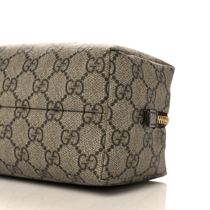 Gucci Soft GG Supreme Monogram Calfskin Medium Ophidia Cosmetic Case Beige Ebony New Acero 9 of 10