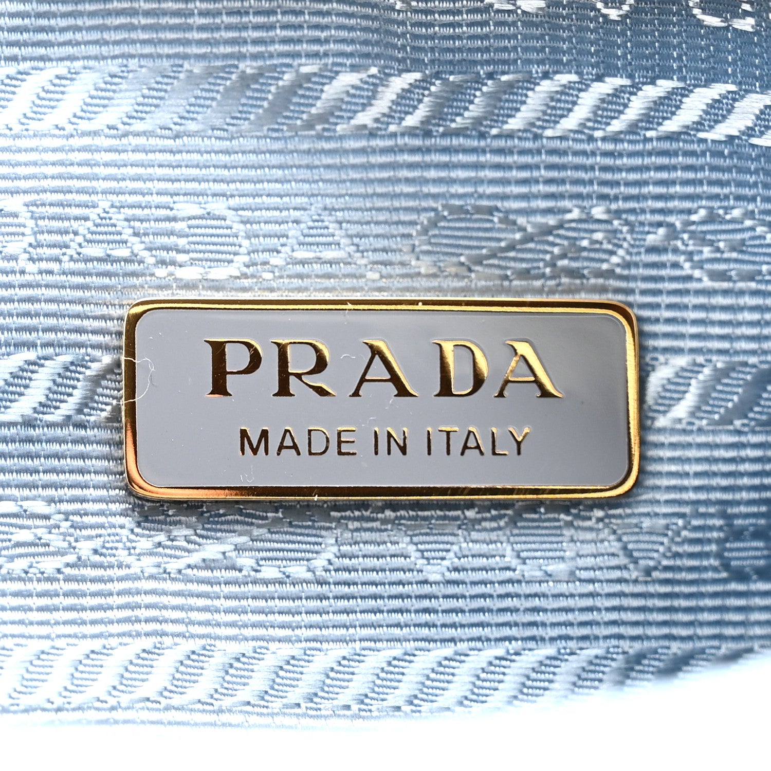 Prada Re-Nylon Ostrich Mini Shoulder Bag Cielo 6 of 11
